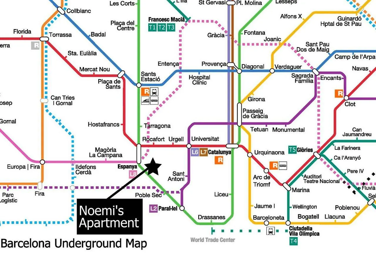Апартаменты Apartamento Noemi Барселона